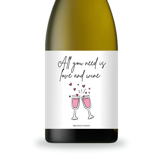 Wine label | All you need is love and wine