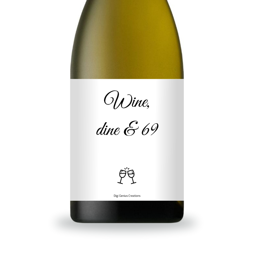 Wine label | Wine dine & 69