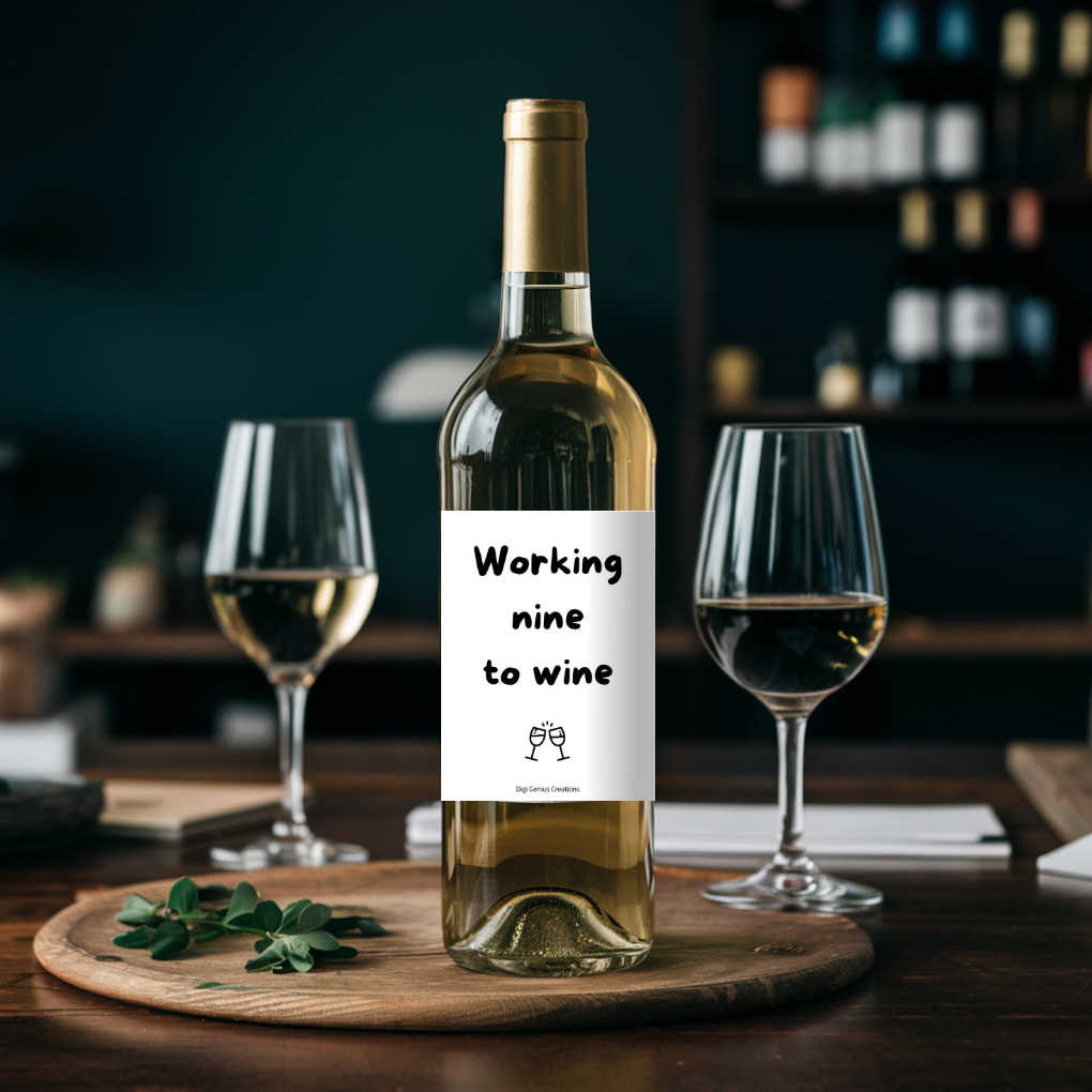 Wine label | Working nine to wine