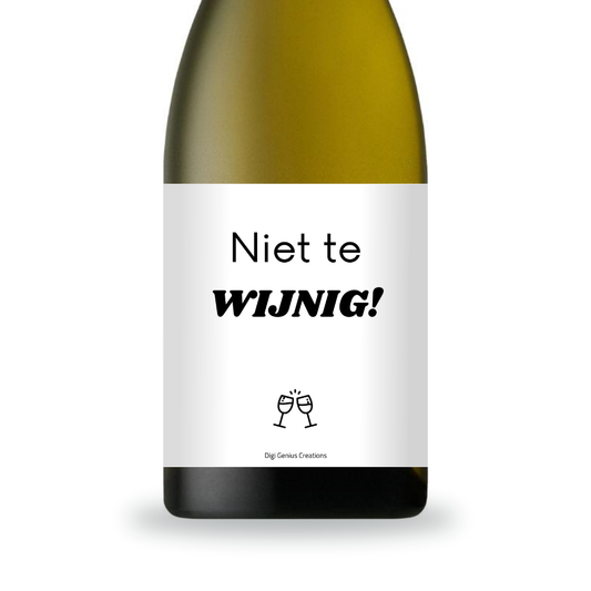 Wine label | Niet te wijnig