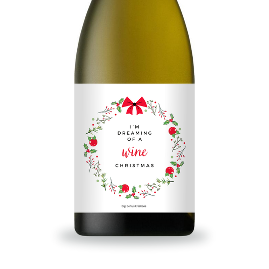 Wine label | I'm dreaming of a wine Christmas