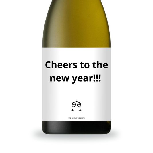 Wine label | Cheers to the new year!!!