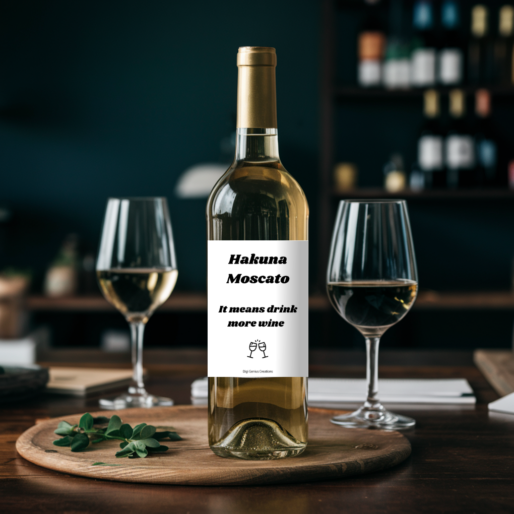 Wine label | Hakuna Moscato