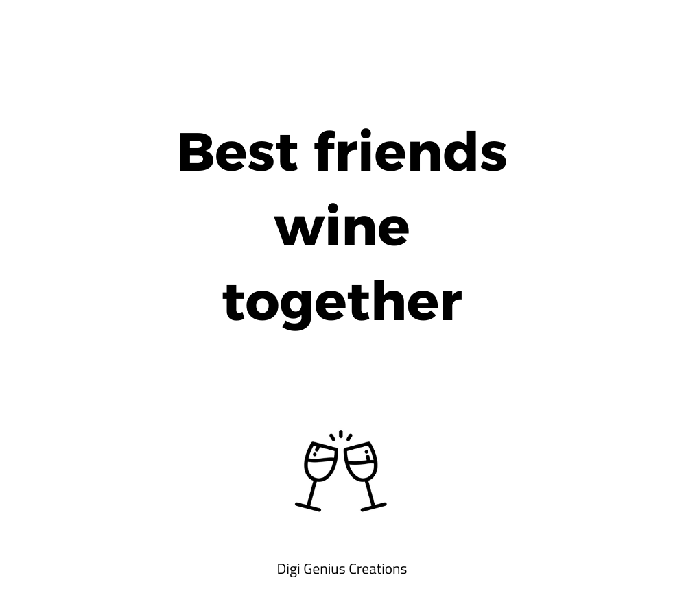 Wine label | Best friends wine together