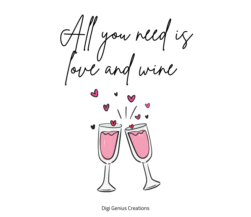 Wine label | All you need is love and wine