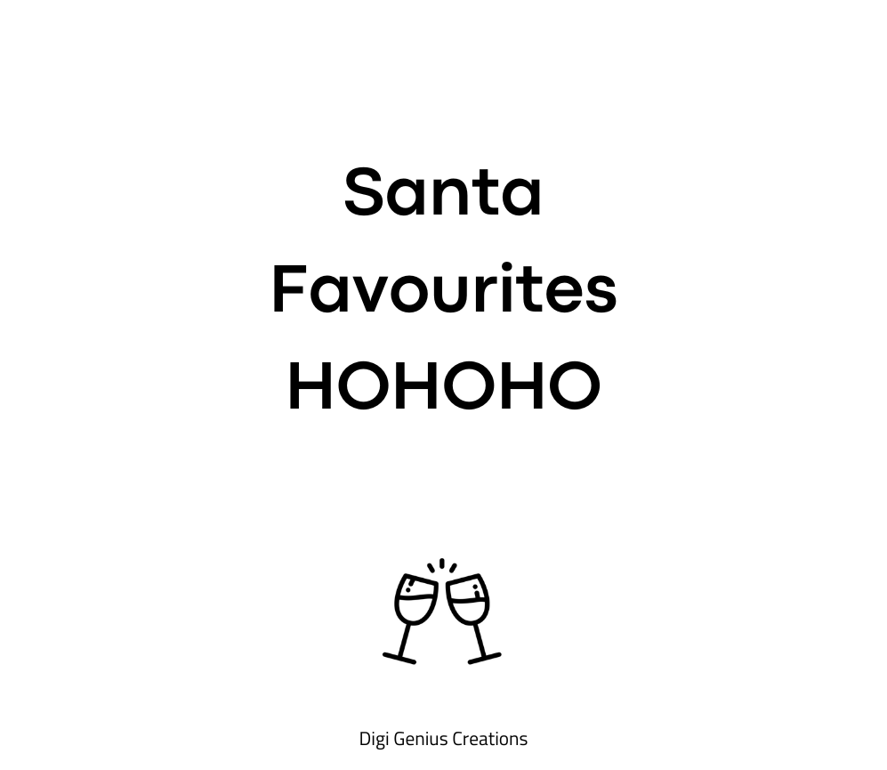 Wine label | Santa's favourites HOHOHO