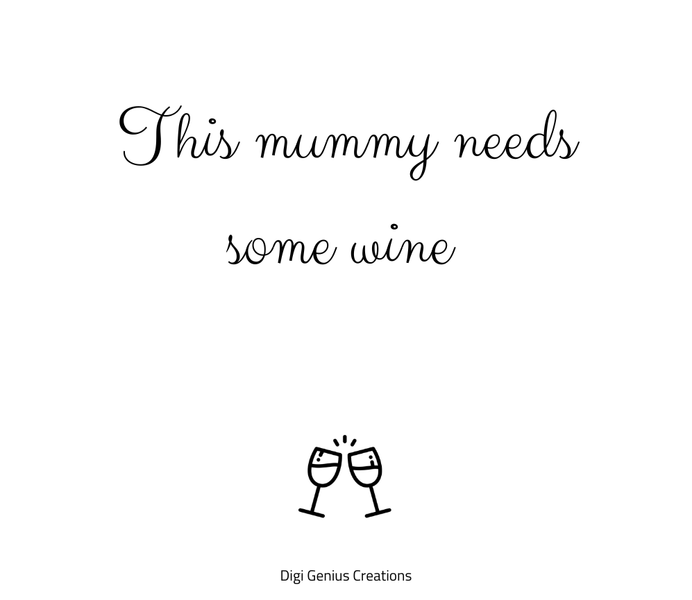 Wine label | This mummy needs some wine